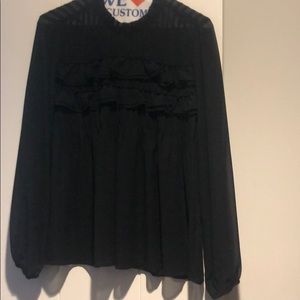 Black Blouse by Velvet. Size small
